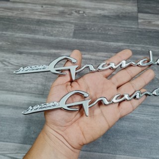 Cặp chữ nổi GRANDE loại dài, số 125i chất liệu nhựa cứng như ZIN keo chắc chắn