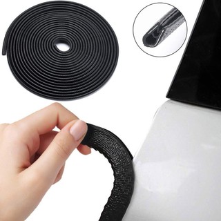 Cuộn 5m nẹp viền cửa xe ô tô cao su chữ u lõi thép trang trí chống va đập cửa xe hơi - OTOALO