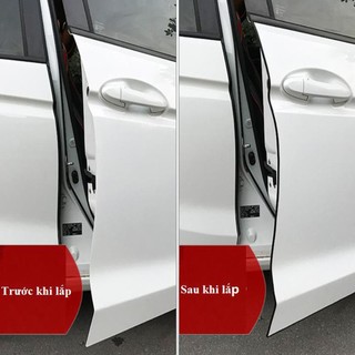 Cuộn 5m nẹp viền cửa xe ô tô cao su chữ u lõi thép trang trí chống va đập cửa xe hơi - OTOALO