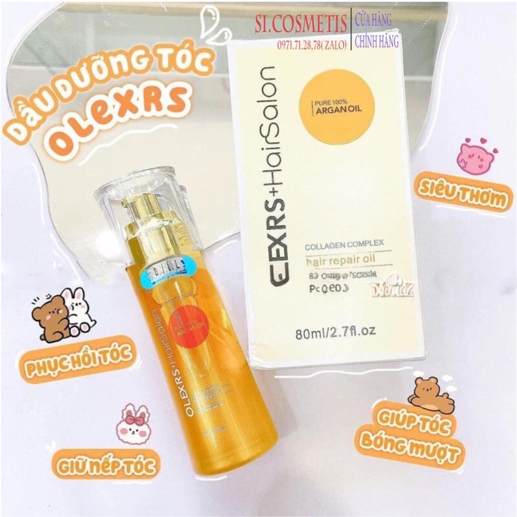Tinh Dầu Dưỡng Phục Hồi Chống Rụng Tóc Olexrs Hair Salon Collagen 80ml