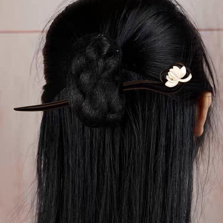 Trâm Cài Tóc Bằng Gỗ Mun Phong Cách Cổ Điển Cho Nữ
