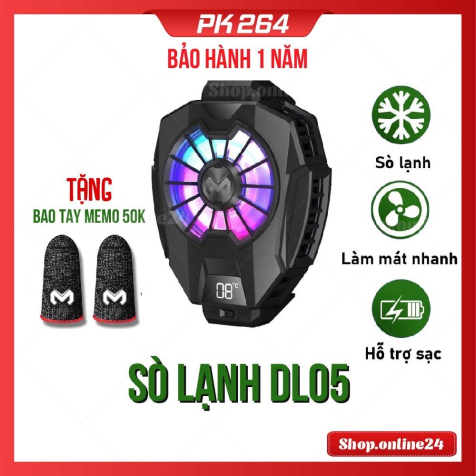 Quạt Tản Nhiệt điện Thoại Sò Lạnh Memo Dl05 Fl05 G6 Chơi Pubg Ff Ros