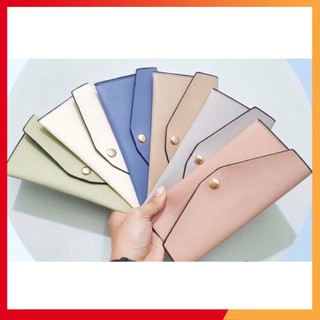 Ví da đựng kính trang nâu - Hàng cao cấp giao màu ngẫu nhiên