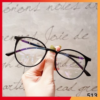Gọng kính mắt tròn nam nữ trangnau eyewear chất liệu nhựa dẻo thanh mảnh nhẹ nhàng 513