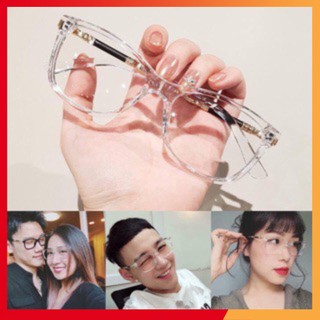 Gọng kính cận vuông thời trang trang nâu eyewear
