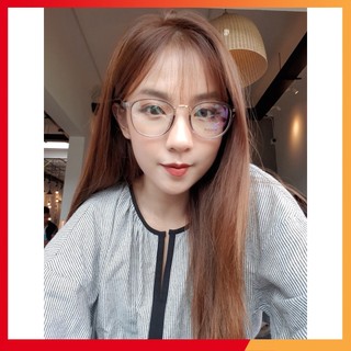 Gọng kính cận nhựa dẻo trangnau eyewear mắt tròn thời trang có thể thay lắp mắt cận