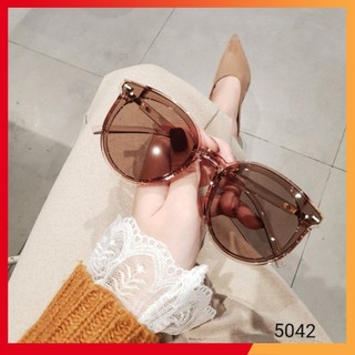 Kính Mát Thời Trang Nam Nữ - Kính Râm 5042 - Trang nâu eyewear - Kính râm thời trang chống tia uv400 - chống chói 2021