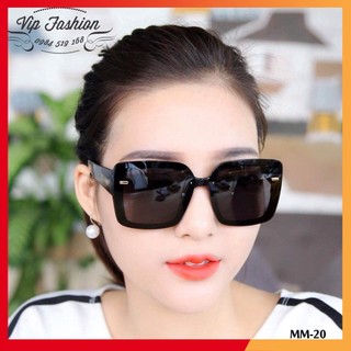 Kính mát thời trang vuông bản to chống tia uv400 chống chói bảo vệ mắt tuyệt đối - Kính mát đi biển cho người mặt to9125