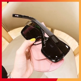 Kính râm nữ chống tia uv400 siêu tốt kính thời trang nữ mặt vuông thời thượng sang trọng- 9125 ĐEN