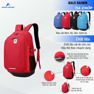 [Freeship] Balo Kaiwin tia chớp đủ màu