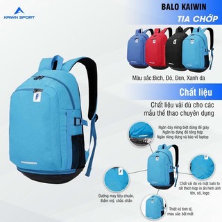 [Freeship] Balo Kaiwin tia chớp đủ màu