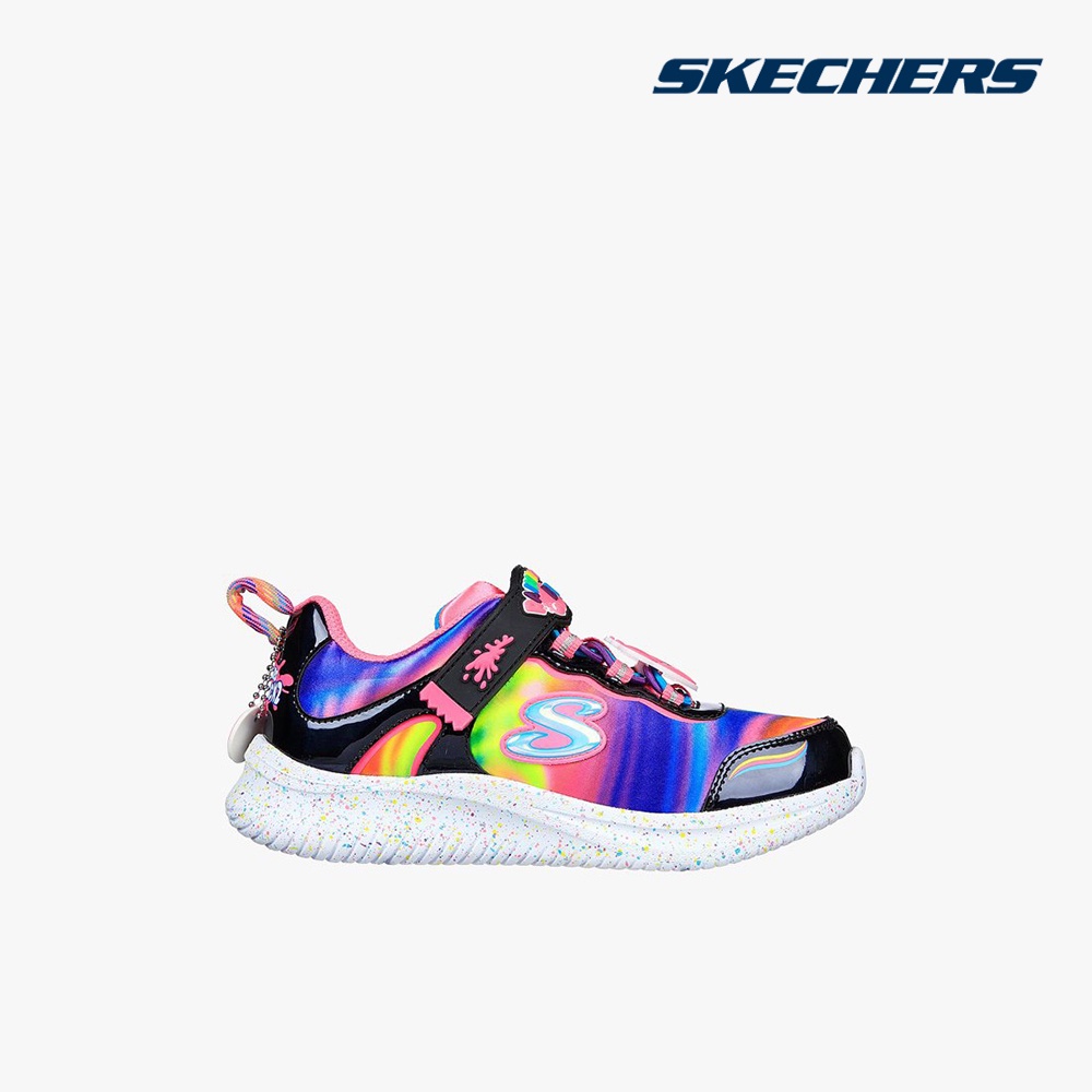 Giày sneakers Skechers bé gái cổ thấp Jumpsters BKMT-302215L