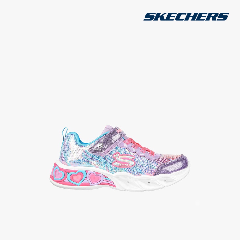 Giày sneakers Skechers bé gái cổ thấp Sweetheart Lights PRMT-302313L