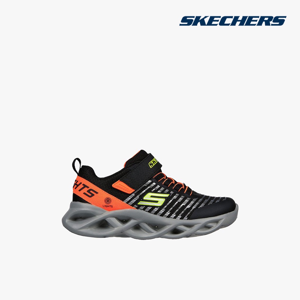Giày sneakers SKECHERS bé trai cổ thấp Twisty Brights BKOR-401650L