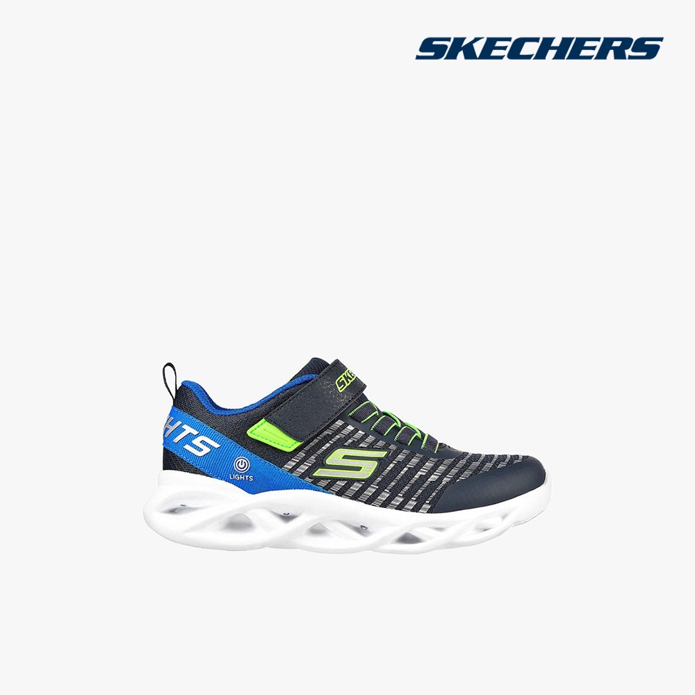 SKECHERS - Giày sneakers bé trai cổ thấp Twisty Brights NVBL-401650L