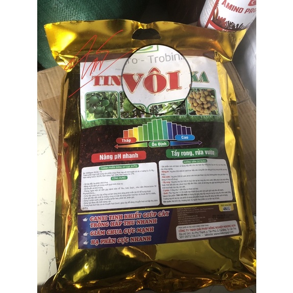 tinh vôi tẩy rong ,rửa vườn 4kg