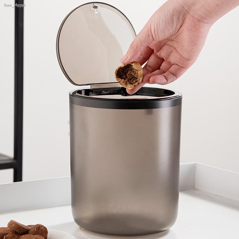 Thùng rác để bàn đèn mini sang trọng gió nhà báo chí nhỏ có nắp ký túc ...