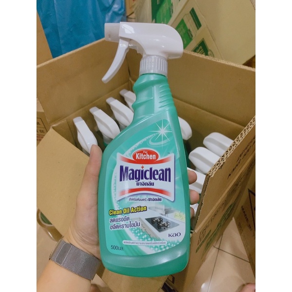Xịt tẩy Magic Clean Thái Lan làm sạch bếp và inox | Shopee Việt Nam