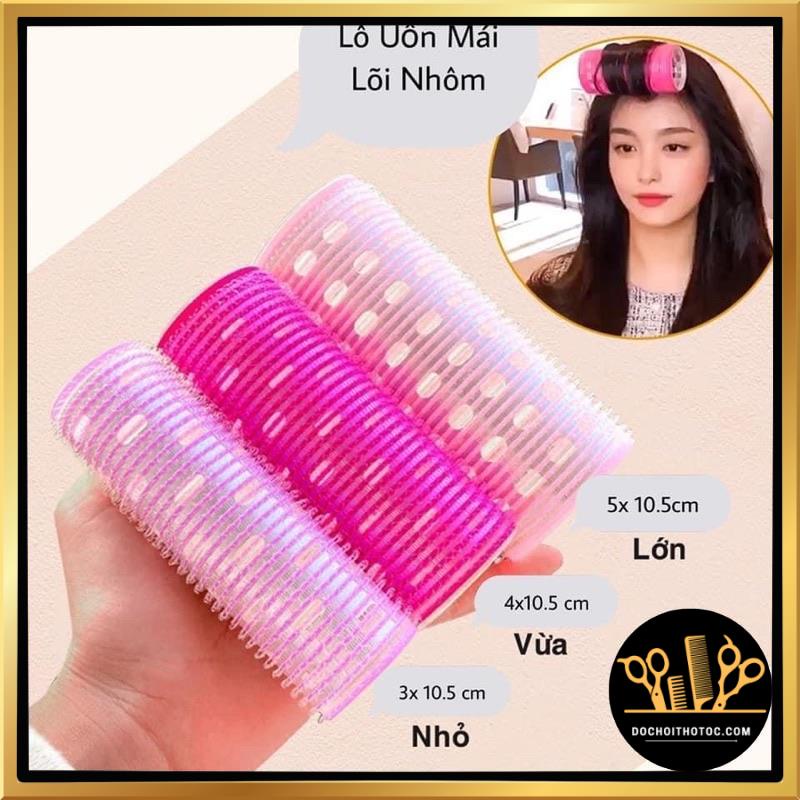 Lô cuốn tóc Hàn Quốc lõi nhôm tạo kiểu mái bay, lô tự dính tiện lợi đủ size