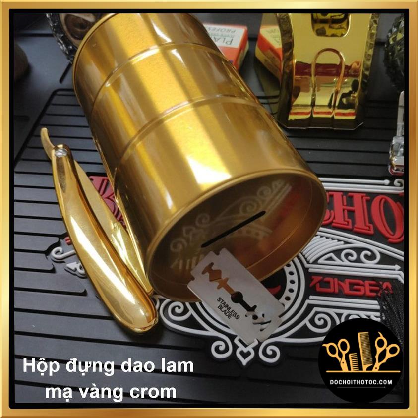 Hộp đựng dao lam mạ vàng crom