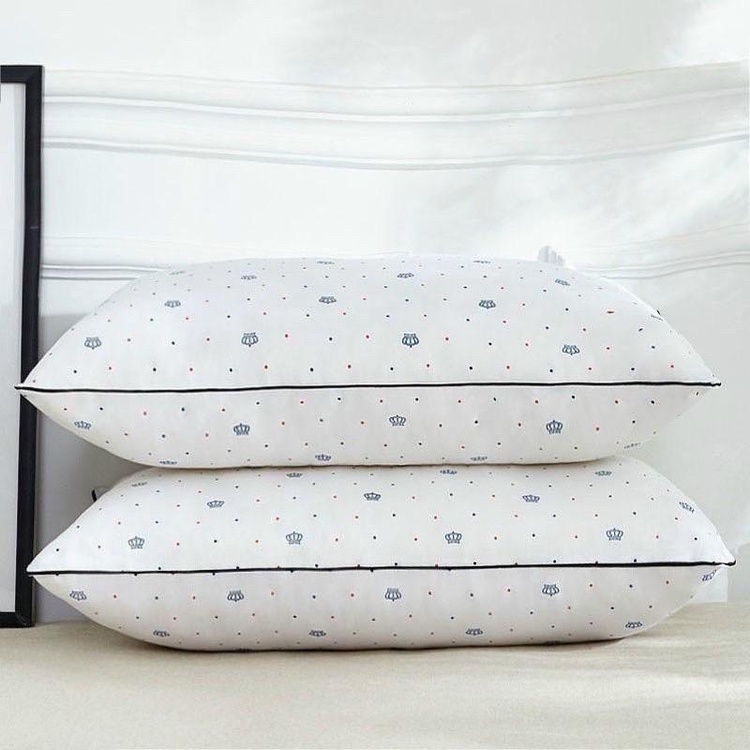 [1 Chiếc]Ruột gối 50x70cm Trần trám, Ruột gối vương miện Bông Sơ Tinh Khiết, Kháng Khuẩn