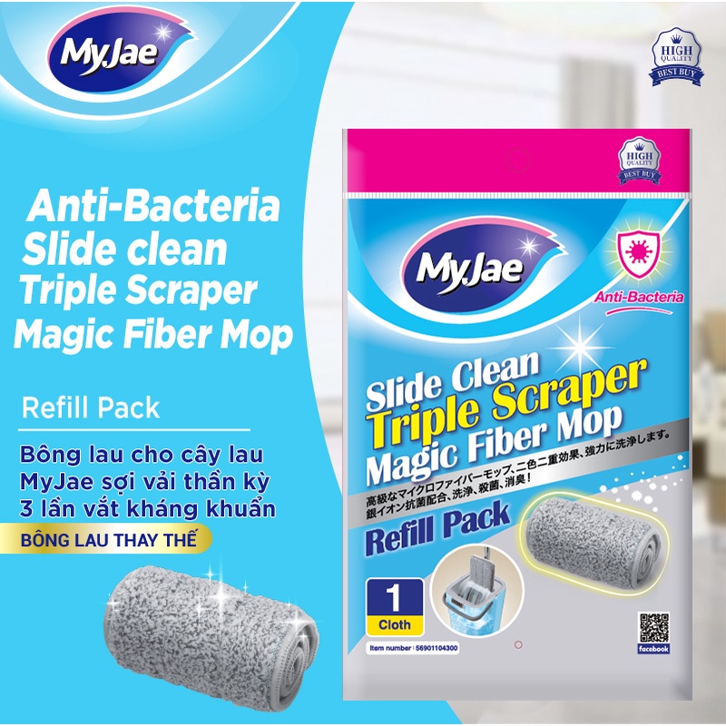 Ảnh Bông lau cho thùng lau nhà MyJae 3 lần vắt kháng khuẩn 1