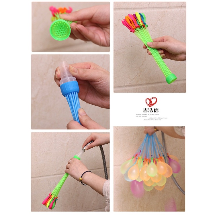 Bóng bay nước 111 quả bonɡ bóng nước chùm trò chơi ngày hội thể thao hàng nội địa