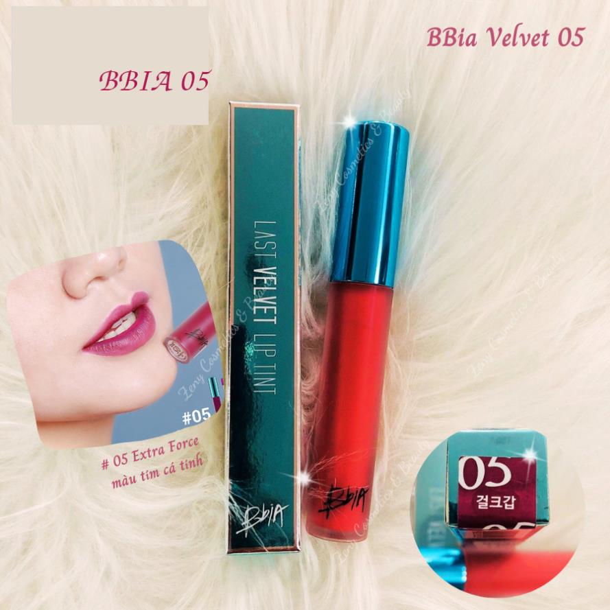 Son Kem Lì Bbia Last Velvet Lip Tint Version 1 (5 màu B01/B02/B03/B04