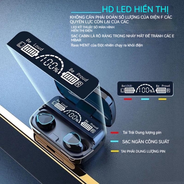 Tai Nghe Bluetooth M10 Pro Phiên Bản Nâng Cấp Pin Trâu - PTLUXURY