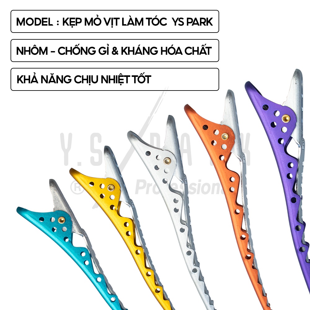 Ảnh Combo Lược cắt tóc YS-336 và Kẹp làm tóc CLIPS hàng chính hãng YS Park nhập khẩu Nhật Bản 3
