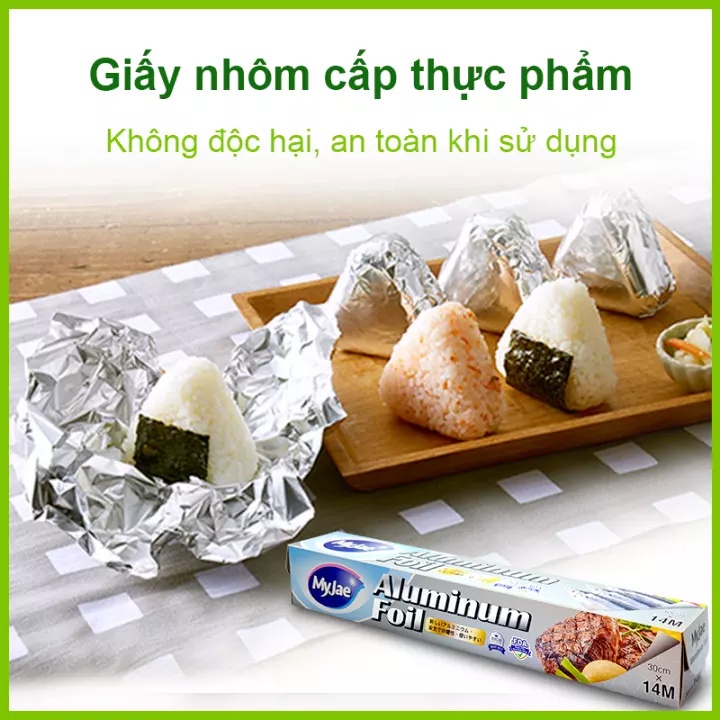 Combo 3 Hộp Giấy Bạc Màng Nhôm MyJae Để Bảo Quản, Nướng Thức Ăn  30cm x 14m