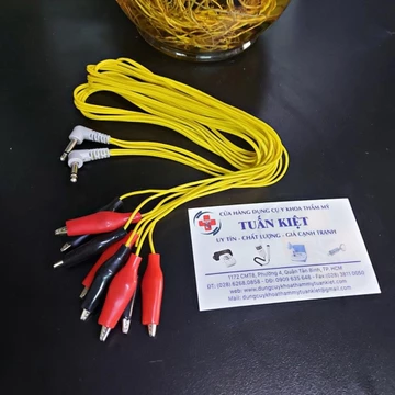 (Giao hỏa tốc 30p) Dây châm cứu 4 đầu ra, dây sài cho máy châm cứu Việt Nam