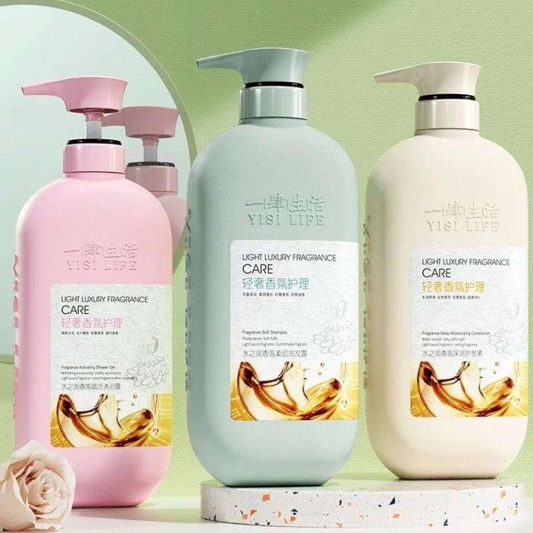 Bộ sữa tắm dưỡng ẩm cổ xưa Xueqi Yisi Living Water Moisturising Light Luxury Fragrance 750ml