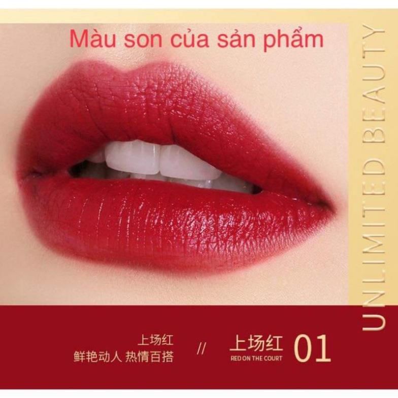 Son LÌ không trôi dưỡng ẩm chăm sóc môi mịn màng.