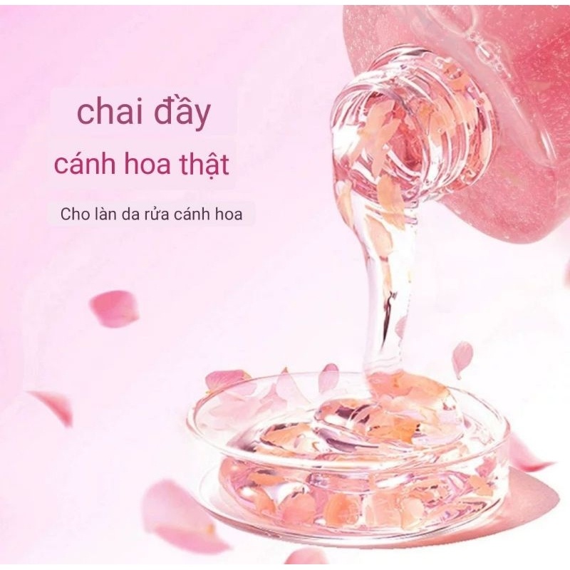 Sữa Tắm Cánh Hoa Anh Đào Hương Nước Hoa Hương Thơm Lâu Trôi Dưỡng Ẩm Trẻ Hóa Da Sữa Tắm Hương Thơm Cho nam và nữ