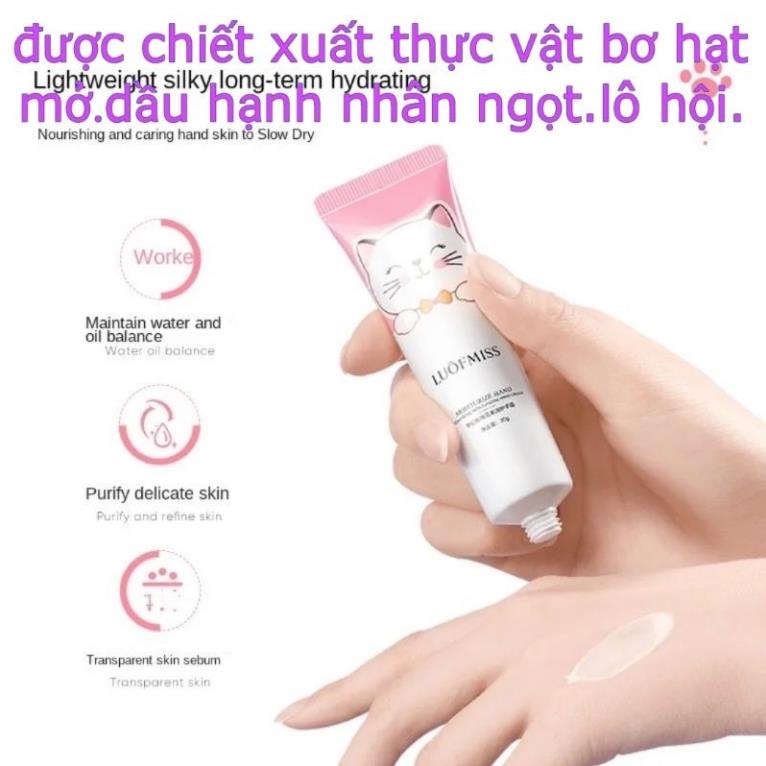 bộ kem dưỡng da tay hoa thực vật bùng nổ dưỡng ẩm hộp quà kem tay mèo dễ thương set 5 chai