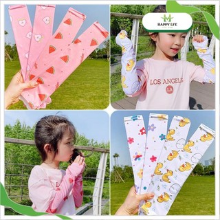 Găng tay chống nắng cho bé, bao tay chống nắng cho bé, ống tay chống nắng cho bé lụa lạnh dễ thương