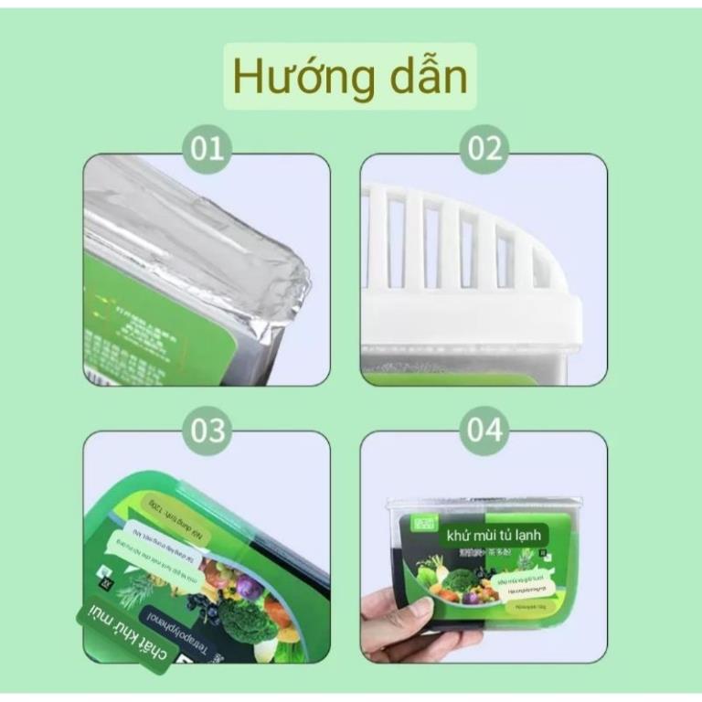 Hộp khử mùi tủ lạnh nhật than hoạt tính