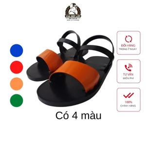Dép cao su 3 quai có quai hậu 4 màu thương hiệu Vua Dép Lốp chính hãng, bảo hành, ảnh thật