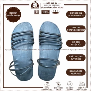 Dép cao su xăng đan 6 quai tăm thương hiệu Vua Dép Lốp độc lạ êm chân thiết kế độc quyền DL33