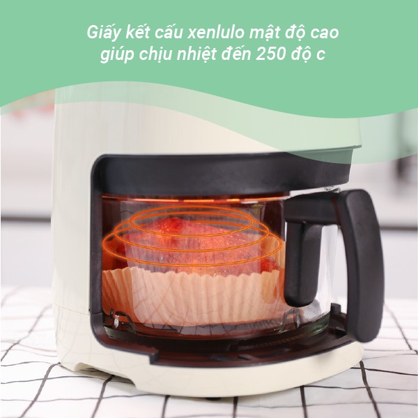 Ảnh Giấy Nến Cho Nồi Chiên Không Dầu MyJae (1 hộp/30 tờ) 4