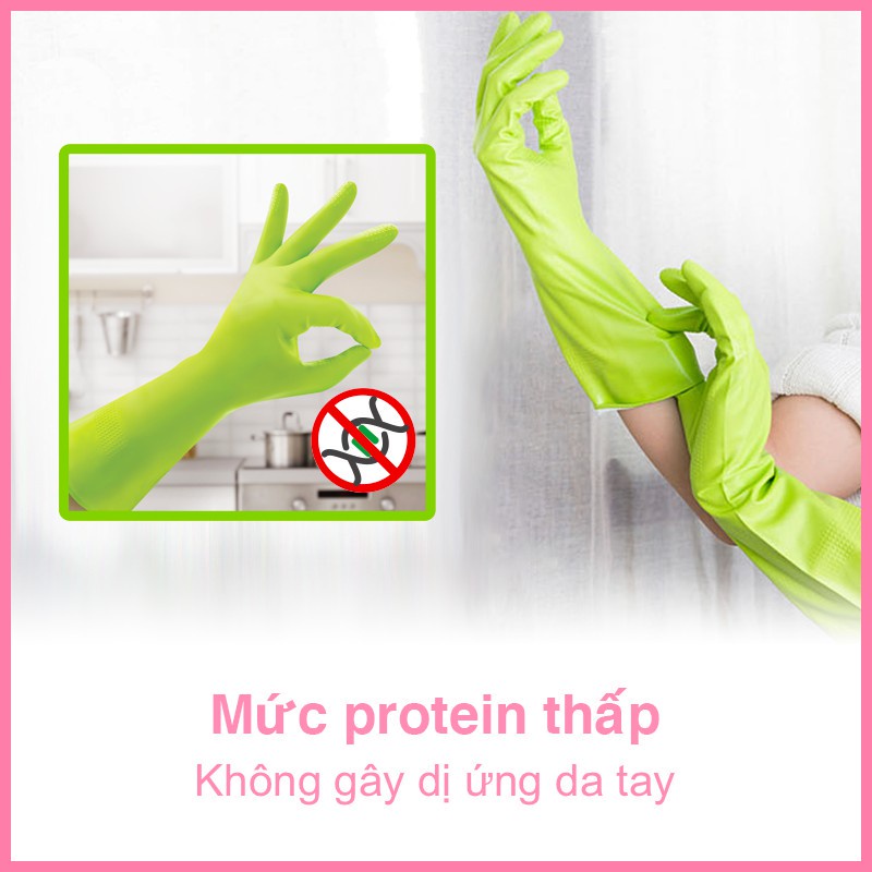 Găng tay Nitrile không mùi MyJae rửa chén, bát, dọn dẹp nhà cửa đơn giản