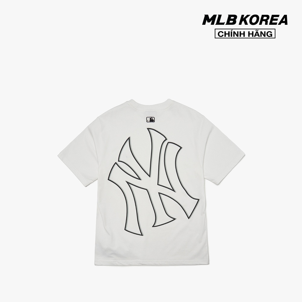 MLB Korea Unisex Street Style Logo T-Shirts (3ATSI0133-07SBL