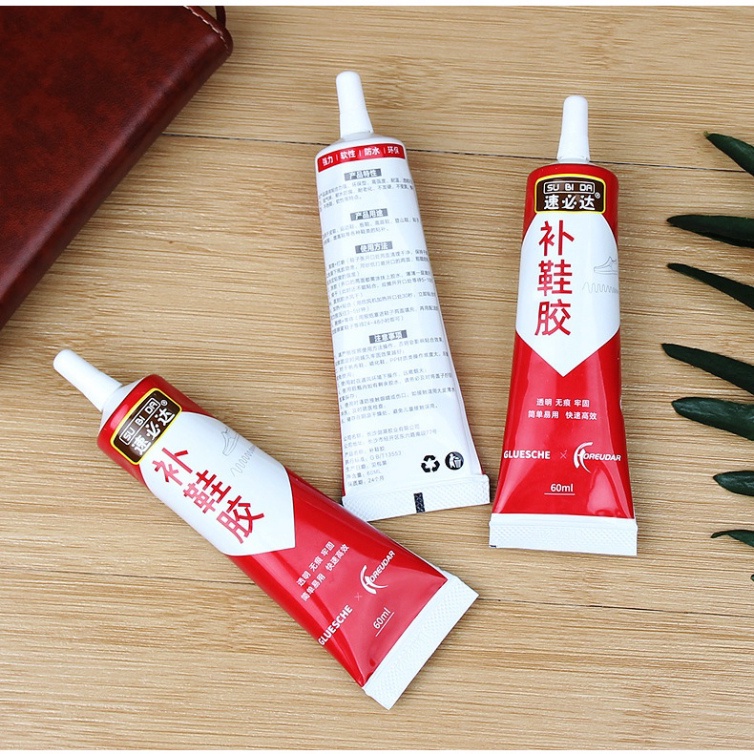 KEO DÁN GIÀY DÙNG NHIỆT 60ML, KEO DÁN ĐỎ SIÊU DÍNH TRONG SUỐT, Khô Nhanh Bền Chắc, Phù Hợp Sửa Chữa