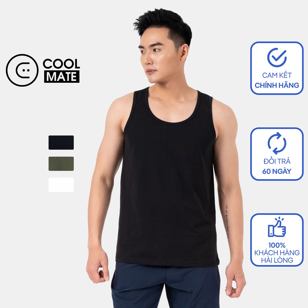 Áo ba lỗ Cotton 100% Coolmate Basics V2 - thương hiệu coolmate