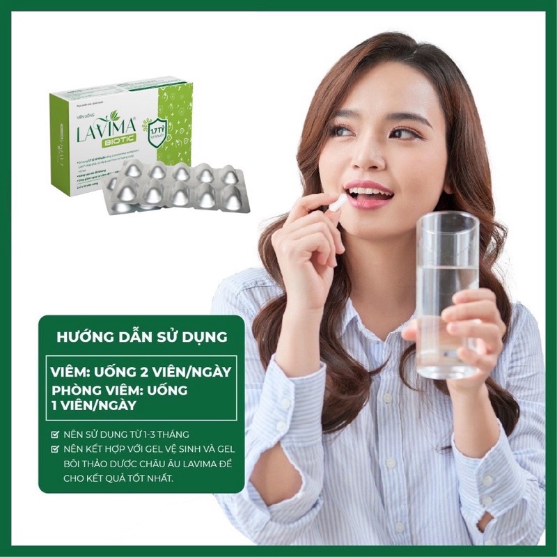 [ RẺ VÔ ĐỊCH ] Lavima Biotic men vi sinh viên uống cho phụ nữ CHÍNH HÃNG