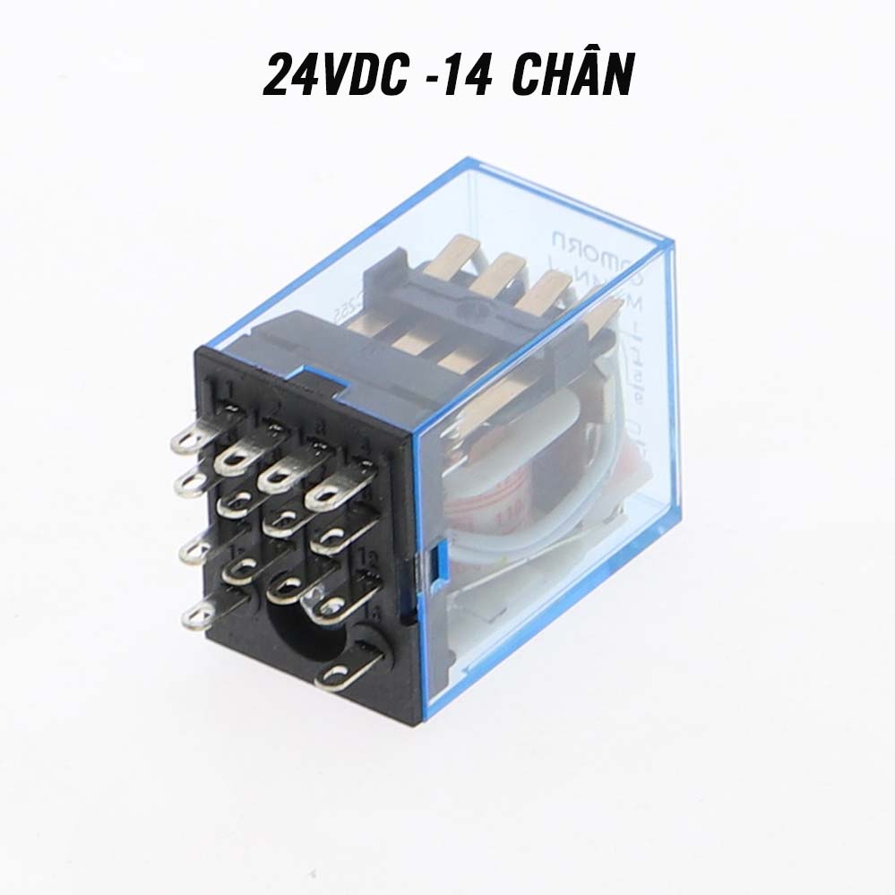 Rơ Le Trung Gian Rơle Kiếng 12v 24v 220v đế 8 Chân 14 Chân Shopee