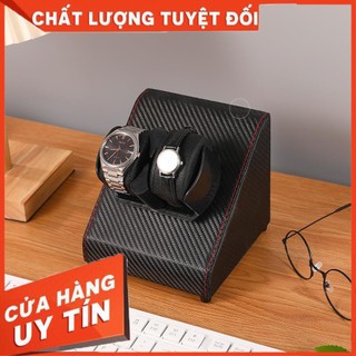 Hộp xoay đồng hồ cơ Hộp đựng đồng hồ 1 đến 2 chiếc Tự động lên cót với chế độ xoay lắc tự động