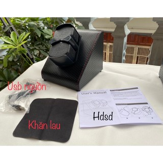 Hộp xoay đồng hồ cơ Hộp đựng đồng hồ 1 đến 2 chiếc Tự động lên cót với chế độ xoay lắc tự động