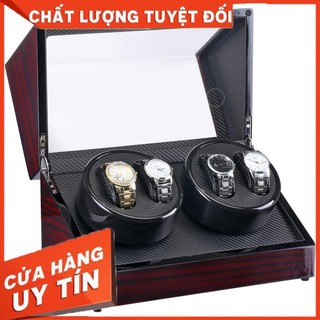 [ABIES] Hộp xoay đồng hồ cơ 4 xoay với 2 mẫu bán chạy nhất thị trường  [lắc tích cót trữ cót watch winder]